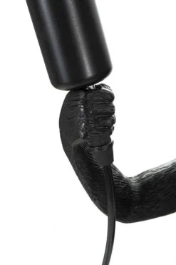 Lampada da tavolo Piet, 26x34 h55 cm, Nero