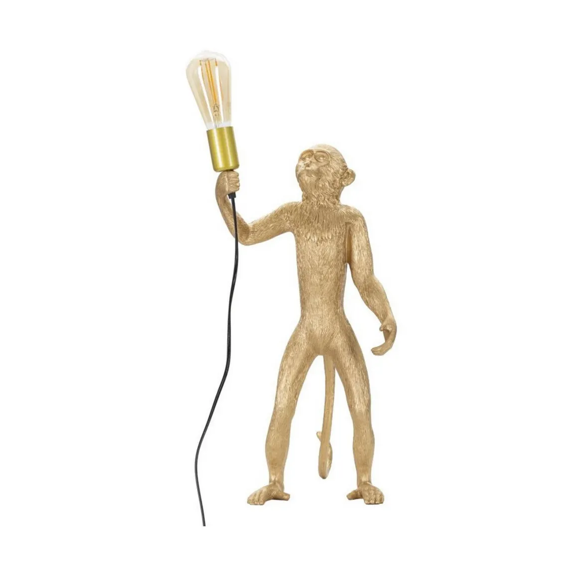 Lampada da tavolo Piet, 26x34 h55 cm, Oro