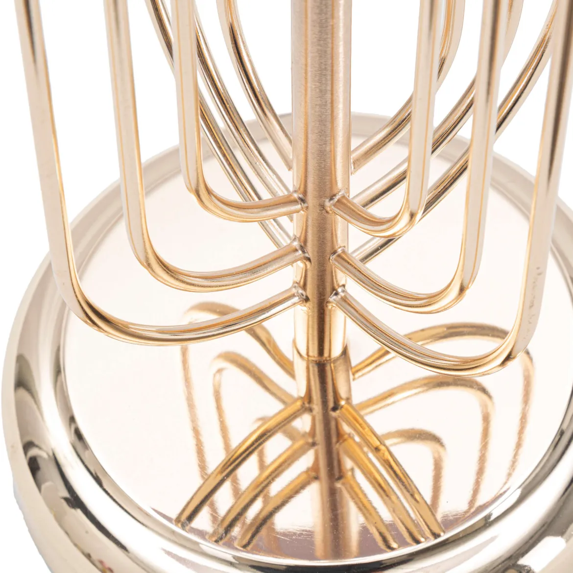 Lampada da Tavolo Rosa oro Necessaria 1 Lampadina Paralume, Attacco e27 - Khajur