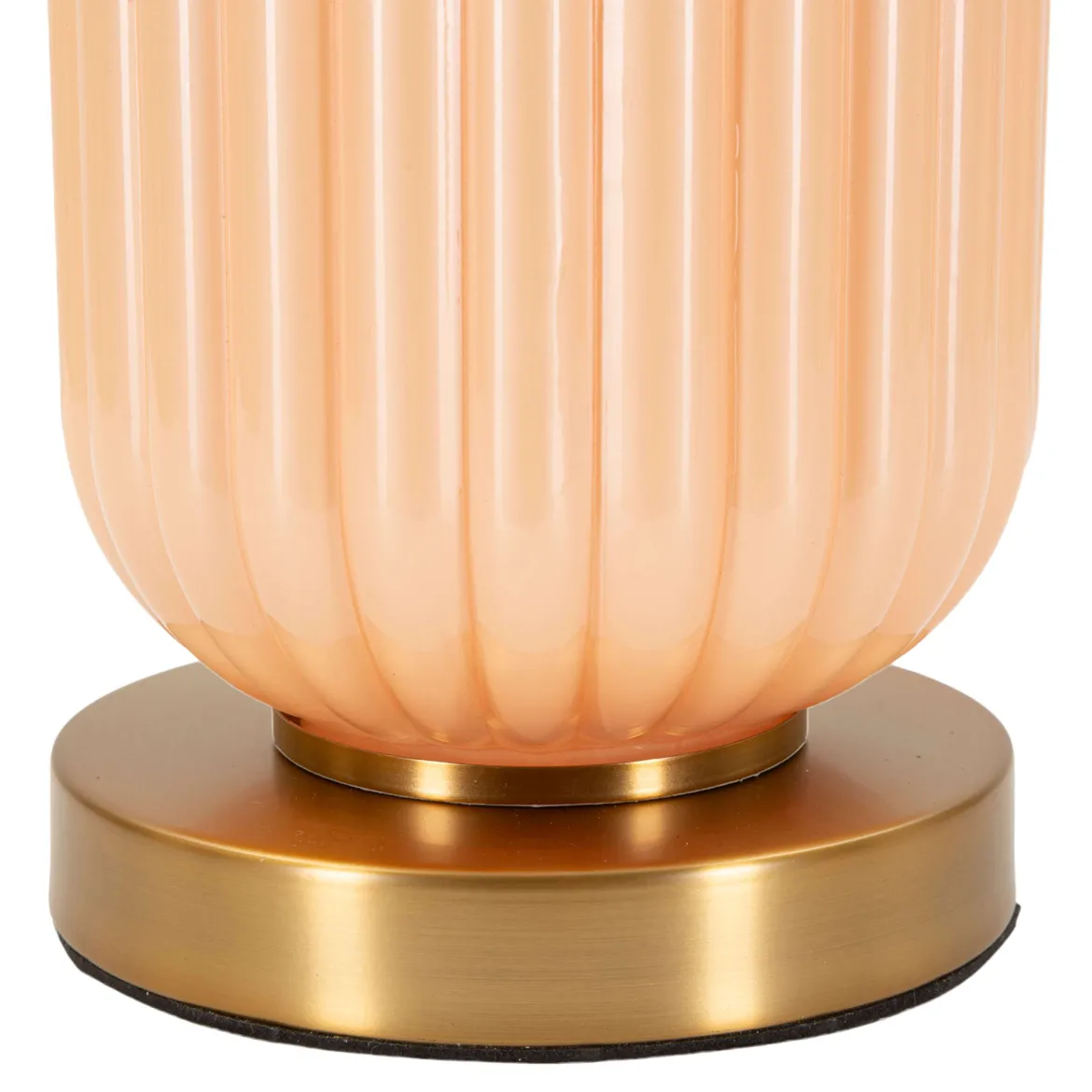 Lampada da Tavolo Rosa Perlato Rosa Salmone Necessaria 1 Lampadina Paralume, Attacco e27 - Fapa