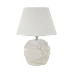 Lampada da tavolo Stencil, Bianco, 30x30 h42 cm