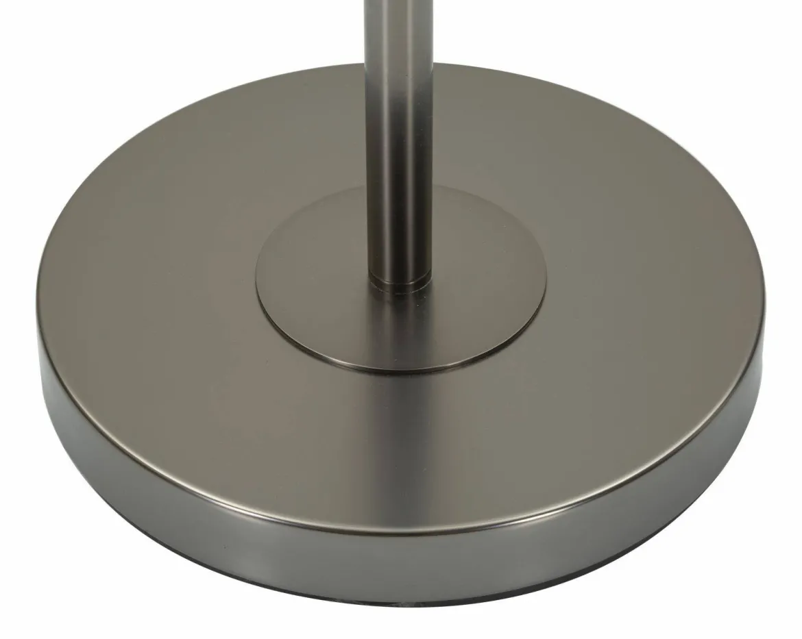 Lampada da terra Andevenno, 43x43 h163 cm, Bianco e Grigio