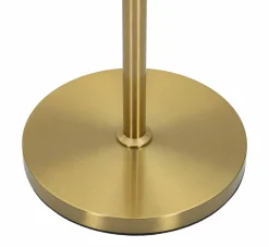 Lampada da terra Craquelure, 40x40 h153 cm, Bianco e Oro