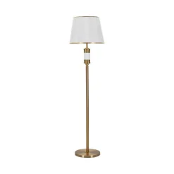 Lampada da terra Grisaille, 41x41 h160 cm, Bianco e Oro