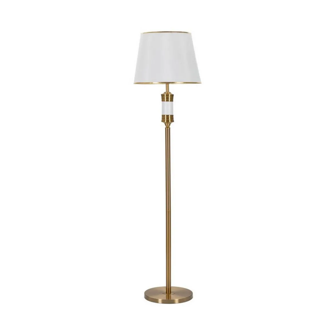 Lampada da terra Grisaille, 41x41 h160 cm, Bianco e Oro