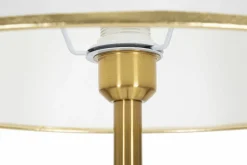 Lampada da terra Tano, 41x41 h173 cm, Bianco e Oro