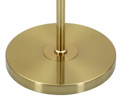 Lampada da terra Telero, 40x40 h151 cm, Bianco e Oro