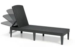 Lettino prendisole Glace, 188x58 h29 cm, Antracite