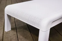 Lettino prendisole schienale regolabile 187x58cm bianco - Shawinigan