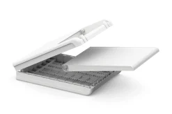 Lettino prendisole schienale regolabile 187x58cm bianco - Shawinigan