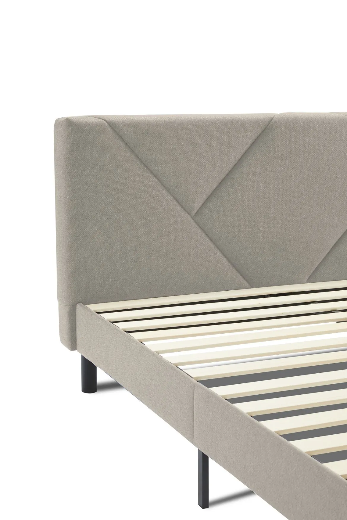 Letto alla francese design tortora 149x204cm - Ikelos