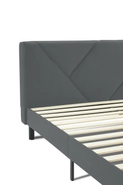 Letto alla francese Ikelos, 140x190 cm, Grigio