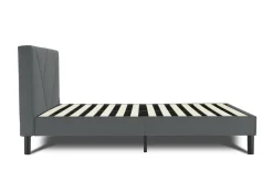 Letto alla francese Ikelos, 140x190 cm, Grigio