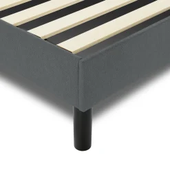 Letto alla francese Ikelos, 140x190 cm, Grigio