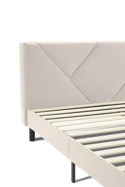 Letto alla francese in legno beige 149x204cm - Ikelos