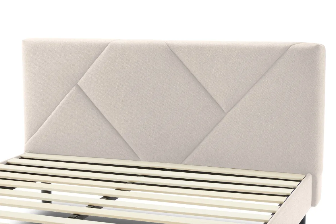 Letto alla francese in legno beige 149x204cm - Ikelos