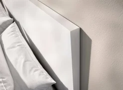 Letto alla francese moderno bianco 195x246cm - Ulika