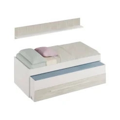 Letto bambini contenitore199x96cm bianco - Art
