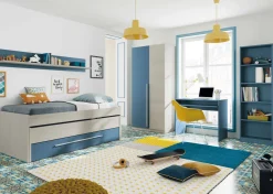 Letto bambini 199x96cm azzurro - Art