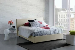 Letto francese contenitore beige 155x205cm - Angelic