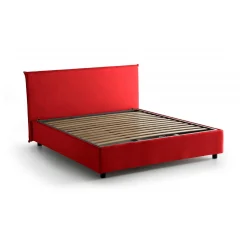 Letto francese contenitore rosso 155x215cm - Alvacus