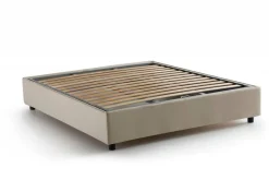 Letto francese in legno beige 155x215cm - Annica