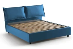 Letto francese in legno blu 155x205cm - Arden