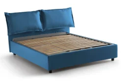 Letto francese in legno blu 155x205cm - Arden