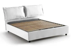 Letto francese lavabile bianco 155x215cm - Annica