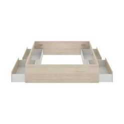 Letto francese moderno rovere 195x149cm - Orlene