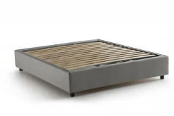 Letto francese per ospiti grigio 155x205cm - Attilino