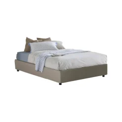 Letto francese salvaspazio tortora 155x205cm - Aladino