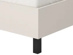 Letto Matrimoniale Beige Dimensione Materasso 160x200 cm Testiera Dettaglio Geometrico, Peso Supportato 200 kg - Coazze