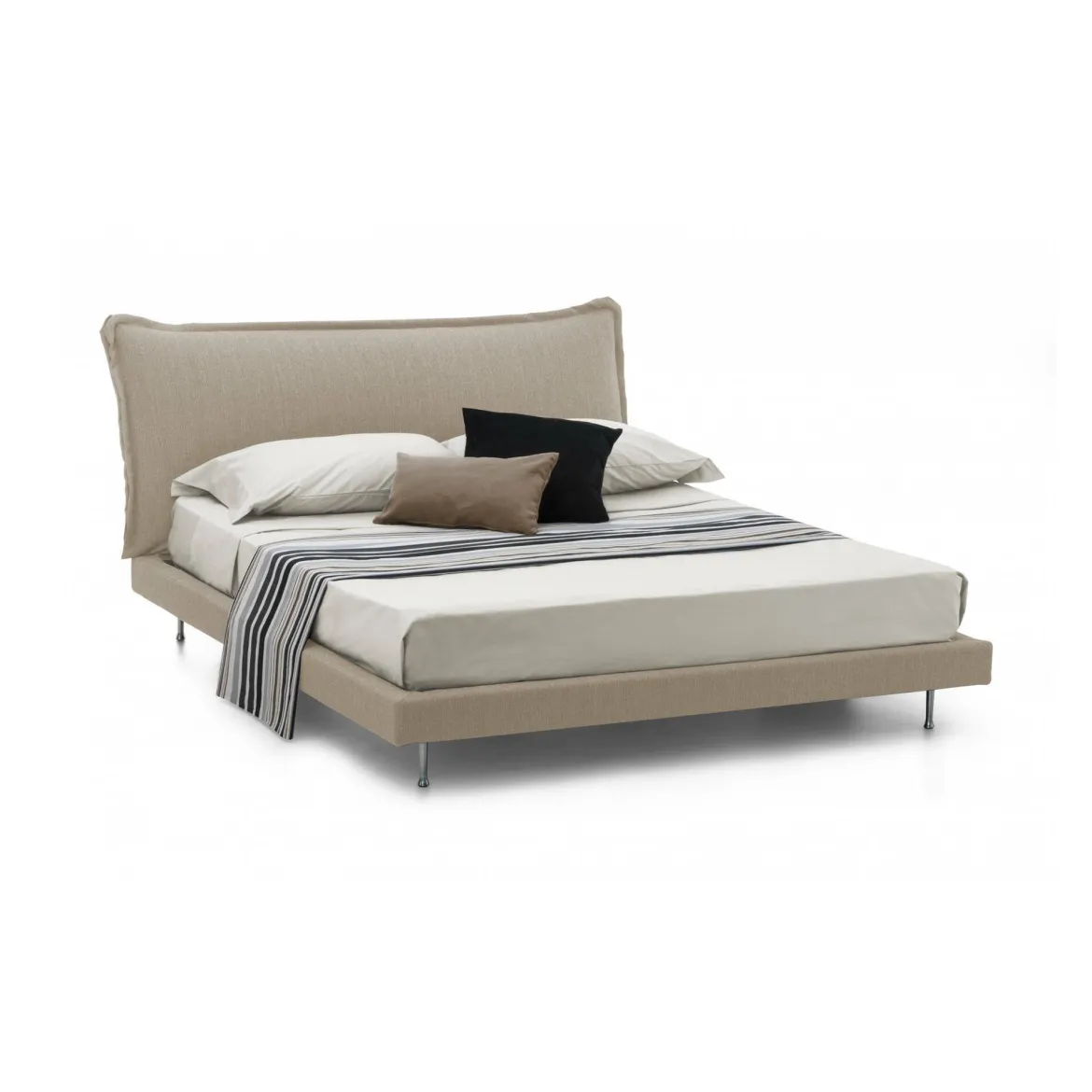 Letto matrimoniale beige 180x215cm sfoderabile - Pietersite