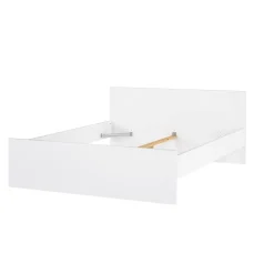 Letto matrimoniale bianco lucido 166x206cm struttura in legno - Kaitak