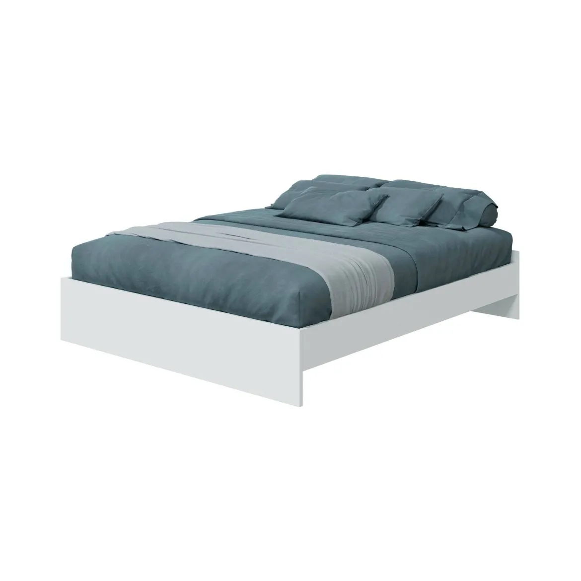 Letto matrimoniale bianco 199x210cm - Fusi