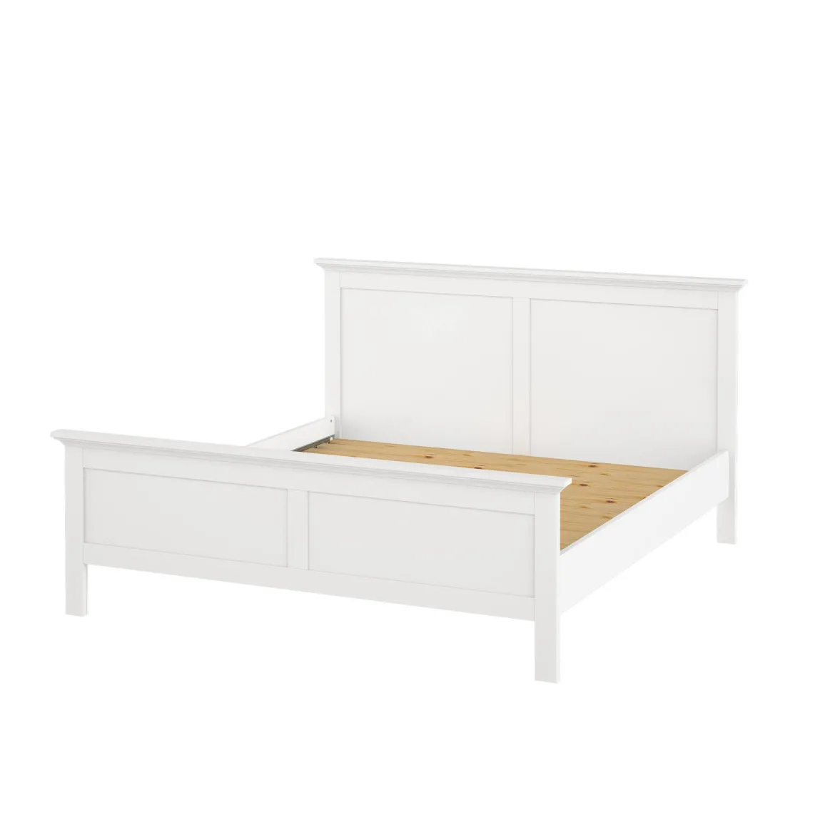 Letto matrimoniale bianco 205x266cm - Lupit