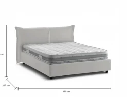 Letto matrimoniale con contenitore bianco 175x205cm - Akym