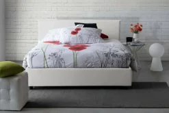 Letto matrimoniale contenitore bianco 175x205cm minimal - Anassimene