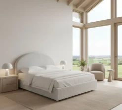 Letto matrimoniale contenitore bianco 175x205cm salvaspazio - Alabaster