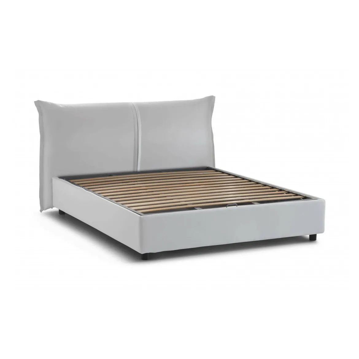 Letto matrimoniale contenitore bianco 175x215cm - Abbas