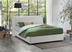 Letto matrimoniale contenitore bianco 175x215cm chic - Aldus