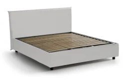 Letto matrimoniale contenitore bianco 175x215cm minimal - Hackmanite