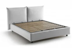 Letto matrimoniale contenitore bianco 190x225cm classico - Aghineo