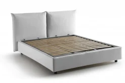 Letto matrimoniale contenitore bianco 190x225cm imbottito - Arcole