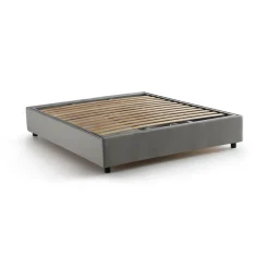 Letto matrimoniale contenitore grigio 175x205cm accogliente - Almond