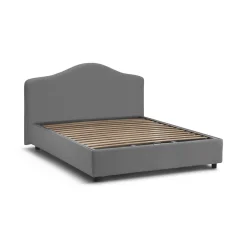 Letto matrimoniale contenitore grigio 175x205cm chic - Abigael