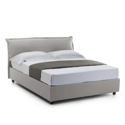 Letto matrimoniale contenitore grigio 175x205cm robusto - Amilcare