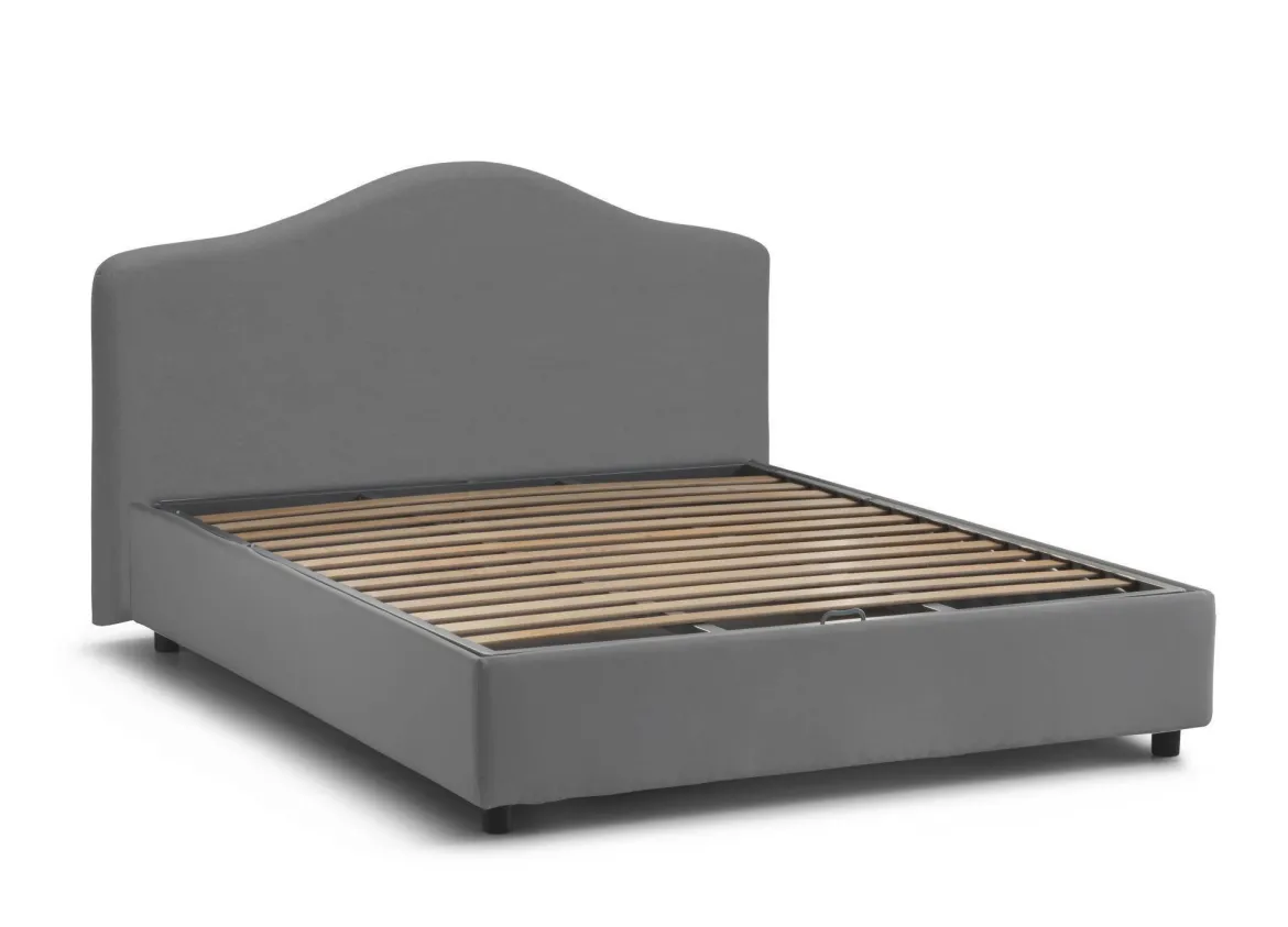 Letto matrimoniale contenitore grigio 175x215cm chic - Amy