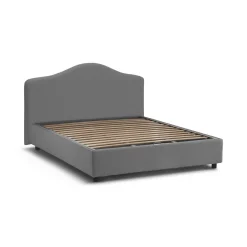 Letto matrimoniale contenitore grigio 175x215cm classico - Alborella